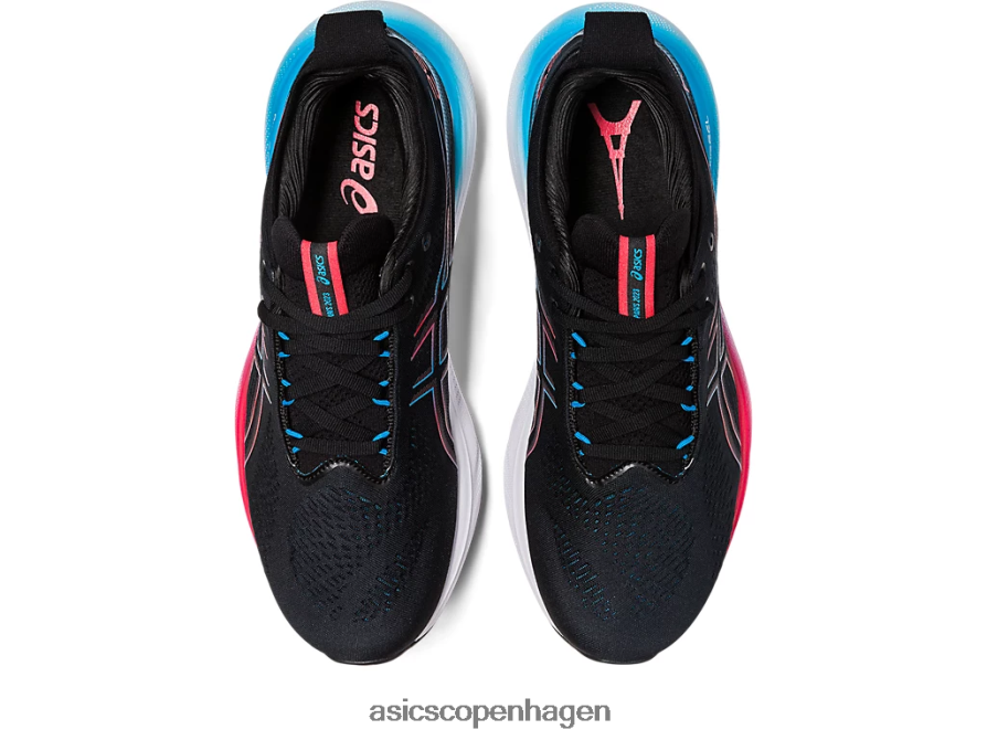 Asics gel-nimbus 25 sort/elektrisk rød Z206F66