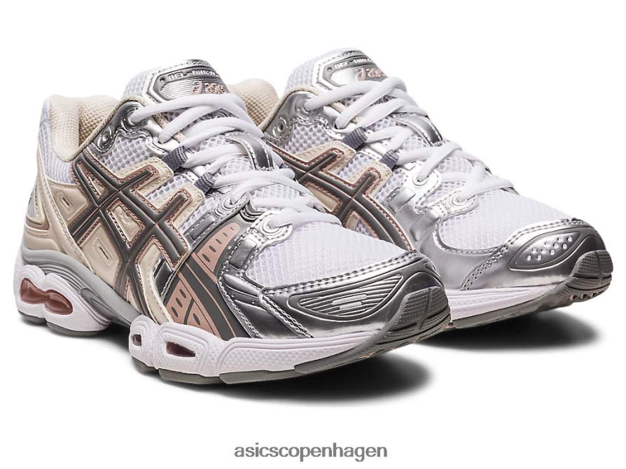Asics gel-nimbus 9 hvid/havregryn Z206F62302
