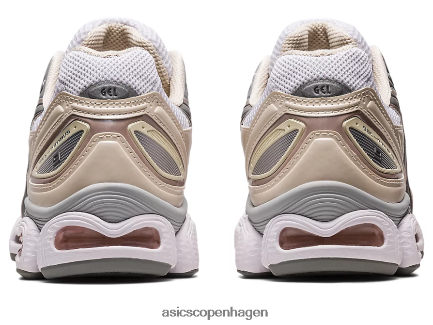 Asics gel-nimbus 9 hvid/havregryn Z206F62302