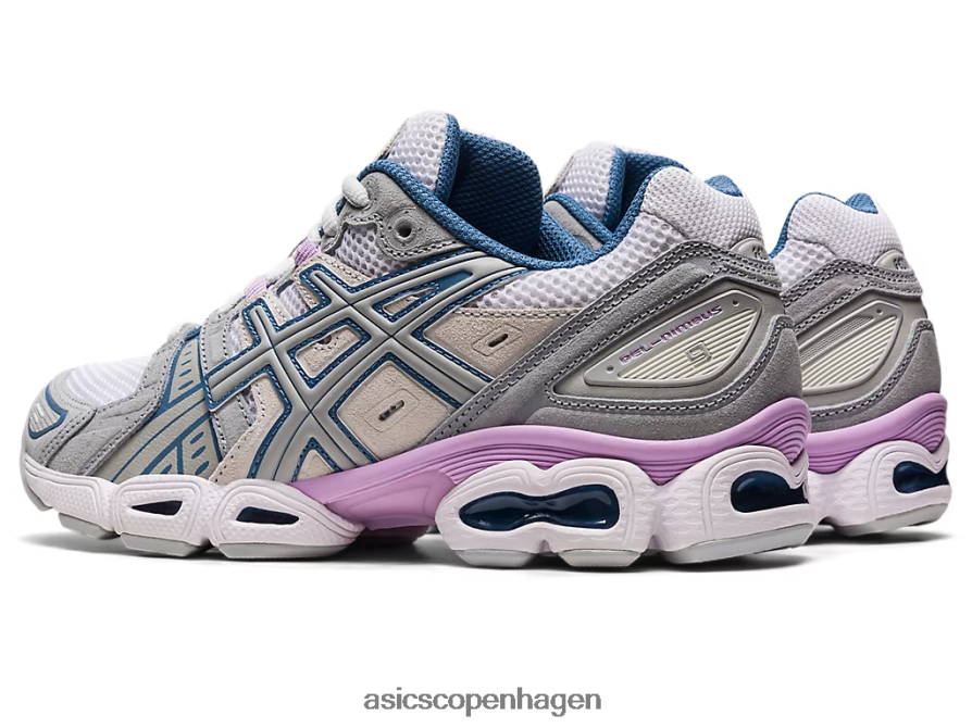 Asics gel-nimbus 9 hvid/mellem grå Z206F62572