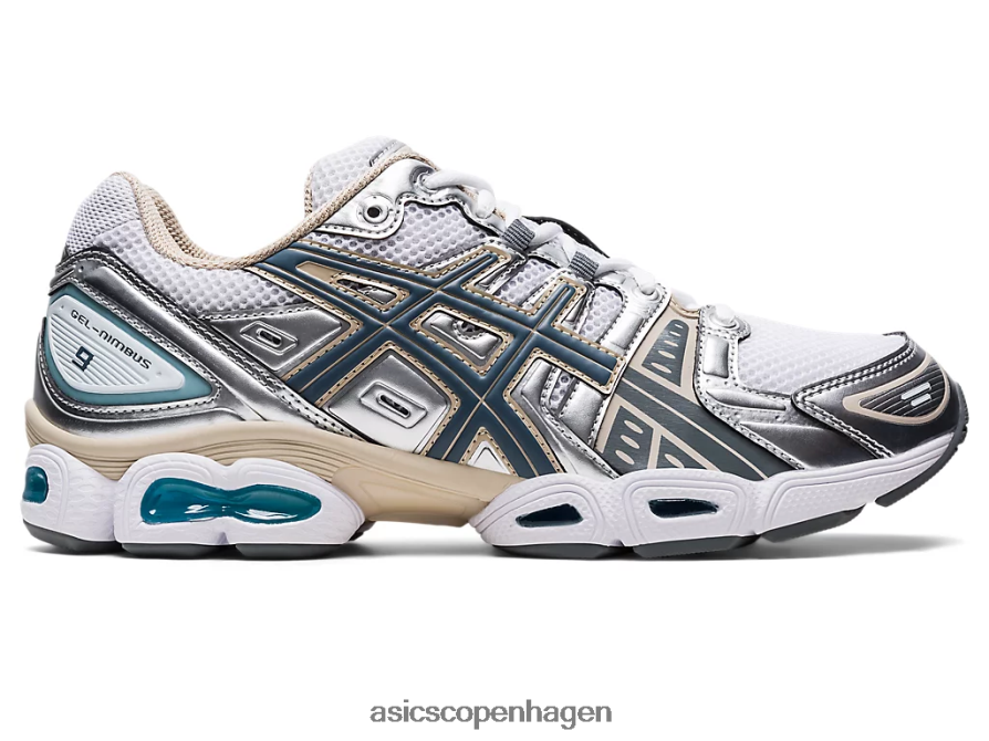 Asics gel-nimbus 9 hvid/stålgrå Z206F61000