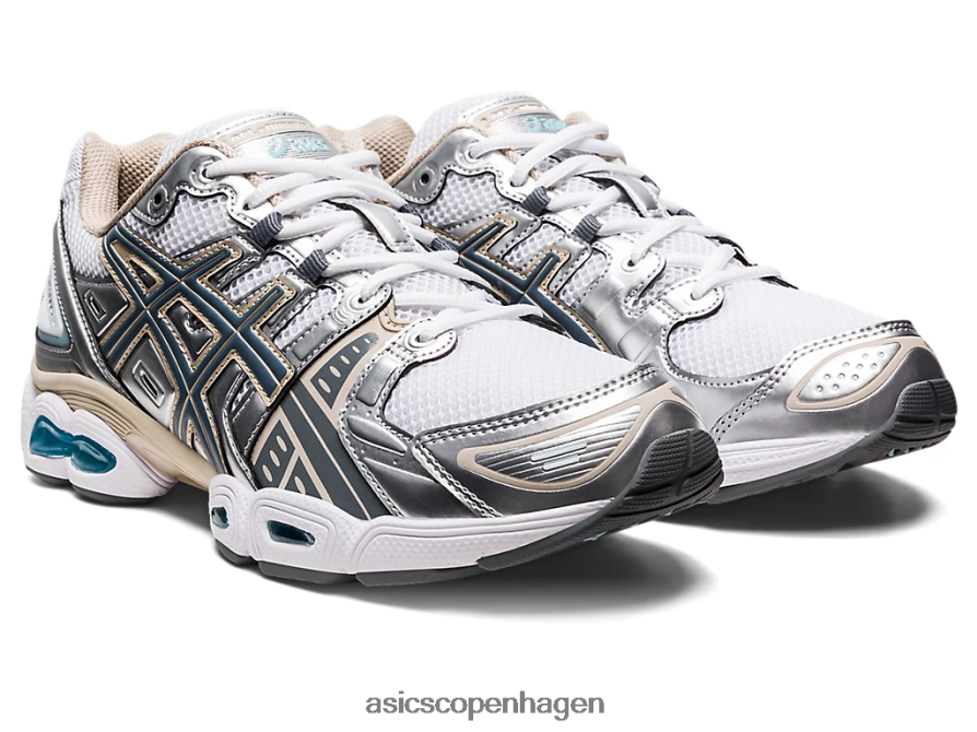 Asics gel-nimbus 9 hvid/stålgrå Z206F61000