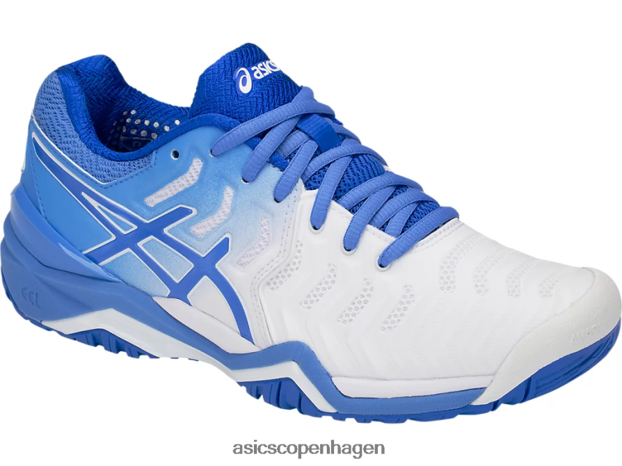 Asics gel-opløsning 7 hvid/blå kyst Z206F64214