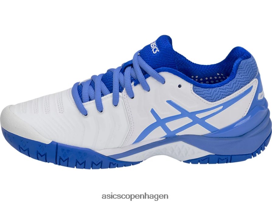 Asics gel-opløsning 7 hvid/blå kyst Z206F64214