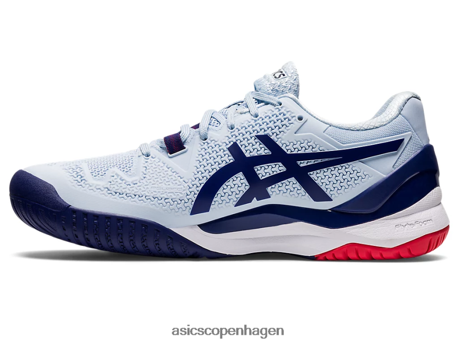 Asics gel-opløsning 8 bred blød himmel/dykkeblå Z206F63107