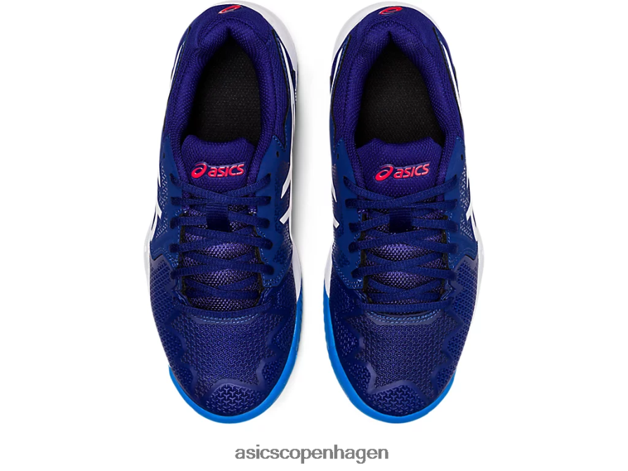 Asics gel-opløsning 8 clay klasse skole dykke blå/hvid Z206F64430