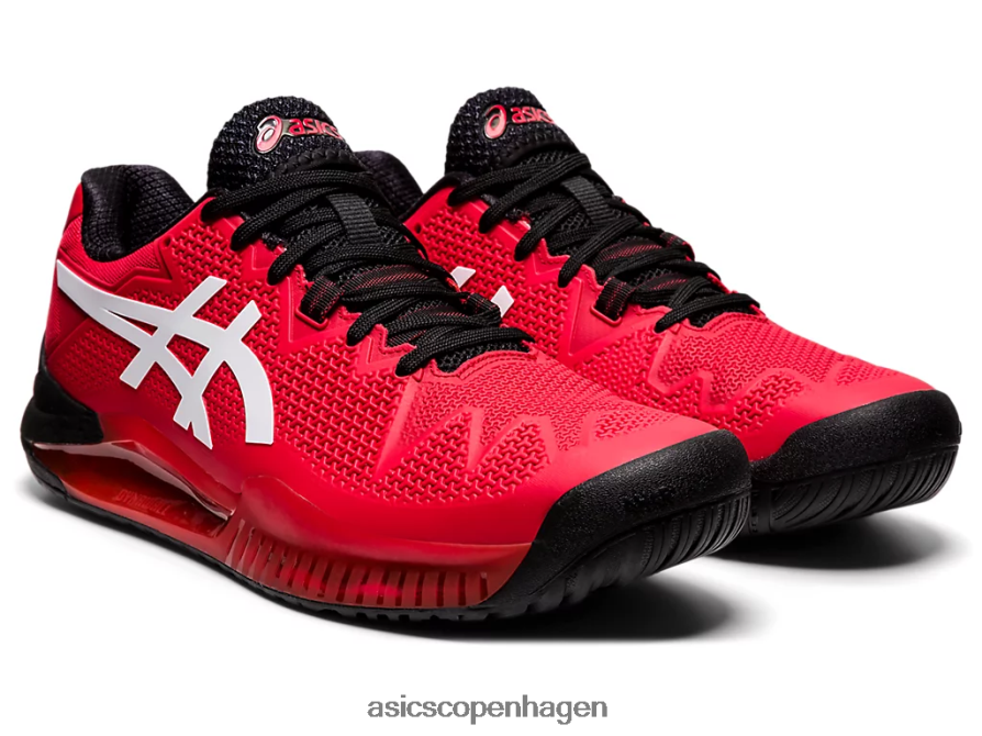 Asics gel-opløsning 8 elektrisk rød/hvid Z206F61747
