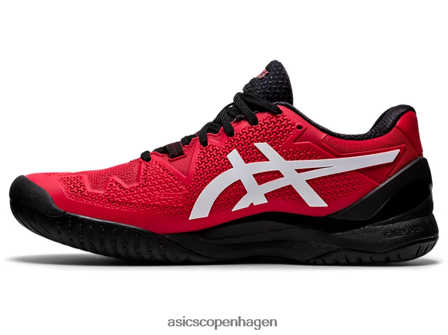 Asics gel-opløsning 8 elektrisk rød/hvid Z206F61747