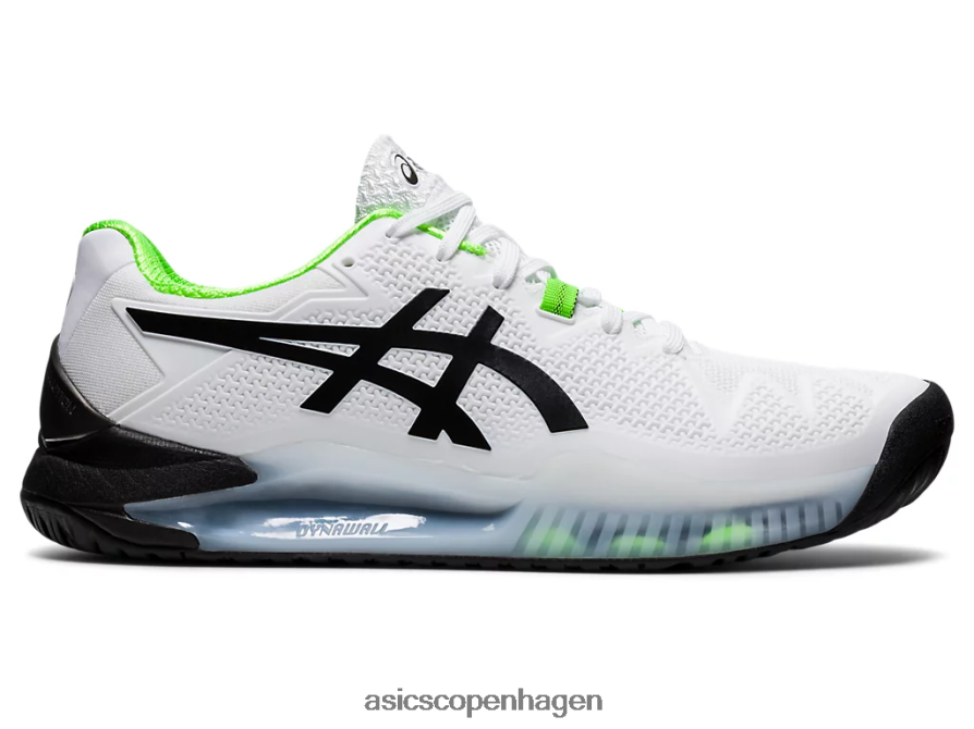 Asics gel-opløsning 8 hvid/grøn gekko Z206F61852