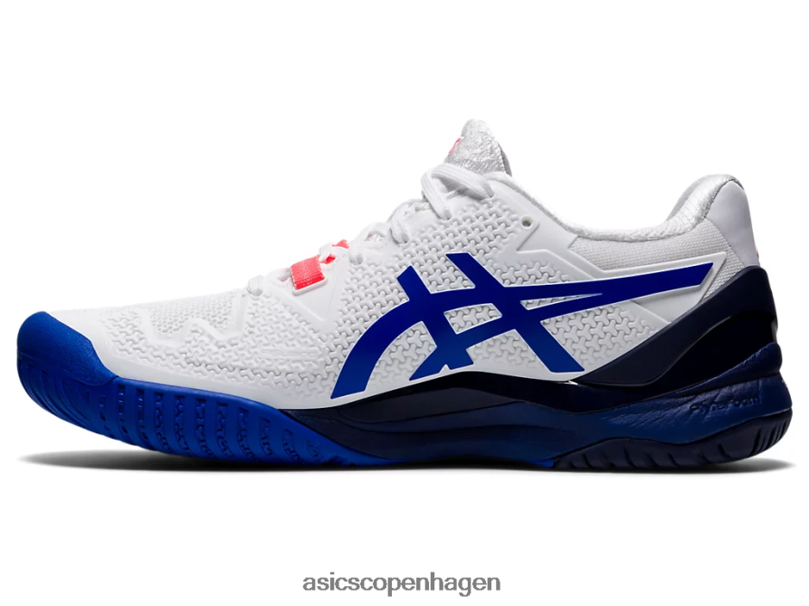 Asics gel-opløsning 8 hvid/lapis lazuli blå Z206F63867