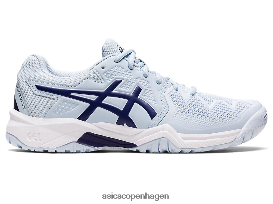 Asics gel-opløsning 8 klasse skole blød himmel/dykkeblå Z206F64441