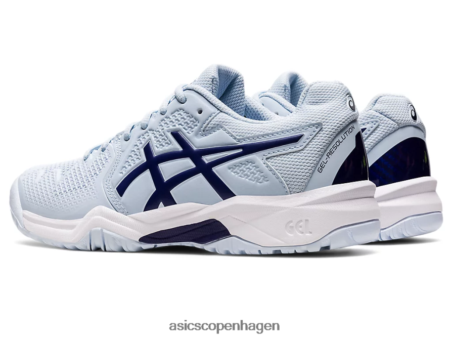Asics gel-opløsning 8 klasse skole blød himmel/dykkeblå Z206F64441
