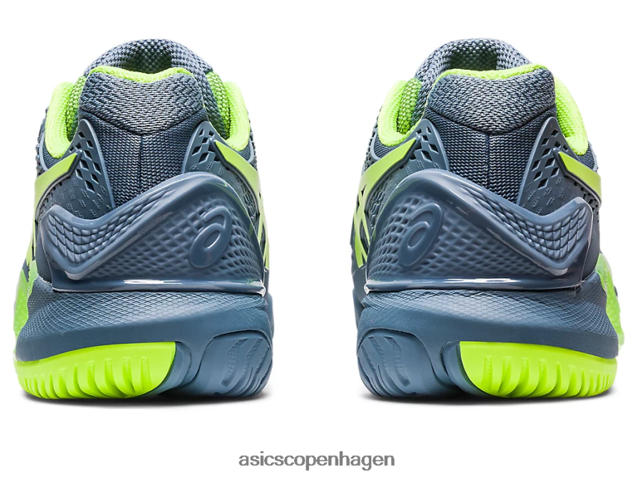Asics gel-opløsning 9 bred stål blå/faregrøn Z206F6364