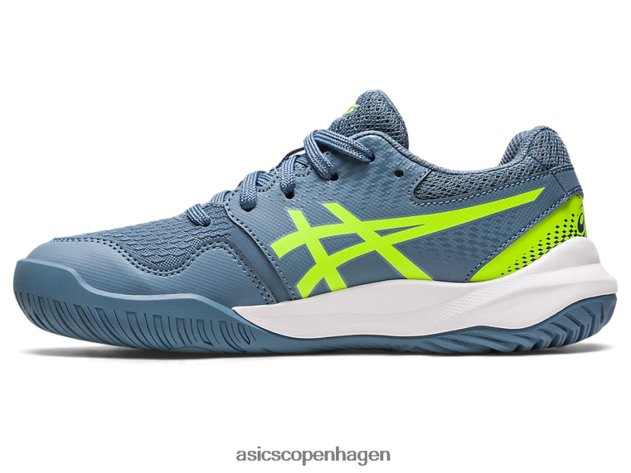 Asics gel-opløsning 9 klasse skole stål blå/faregrøn Z206F64219