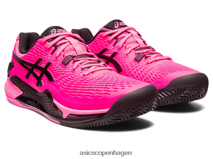 Asics gel-opløsning 9 ler hot pink/sort Z206F649