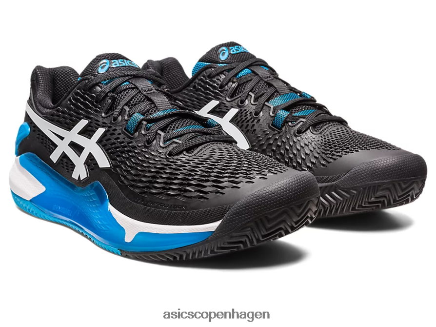 Asics gel-opløsning 9 ler sort hvid Z206F6405
