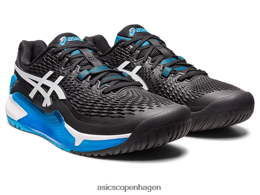 Asics gel-opløsning 9 sort hvid Z206F6355