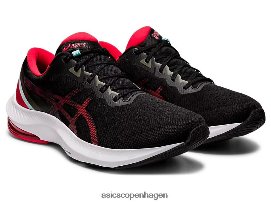 Asics gel-puls 13 sort/elektrisk rød Z206F61729