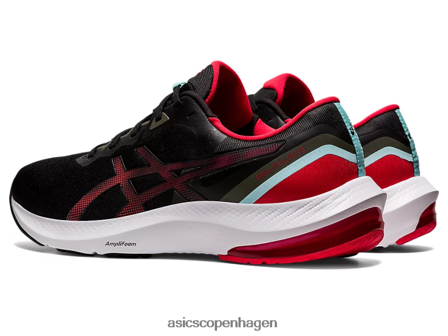 Asics gel-puls 13 sort/elektrisk rød Z206F61729