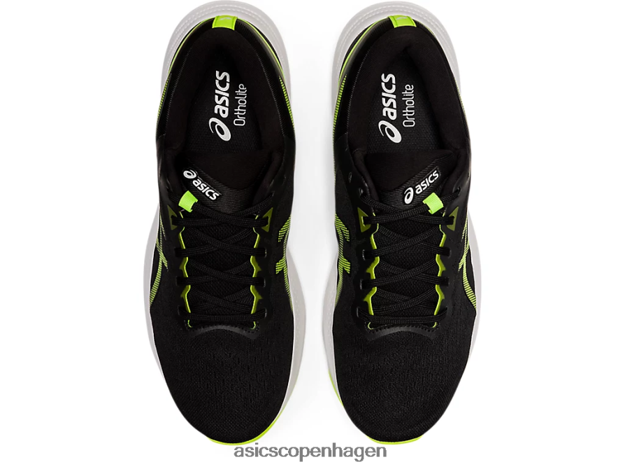 Asics gel-puls 13 sort/farlig grøn Z206F61495