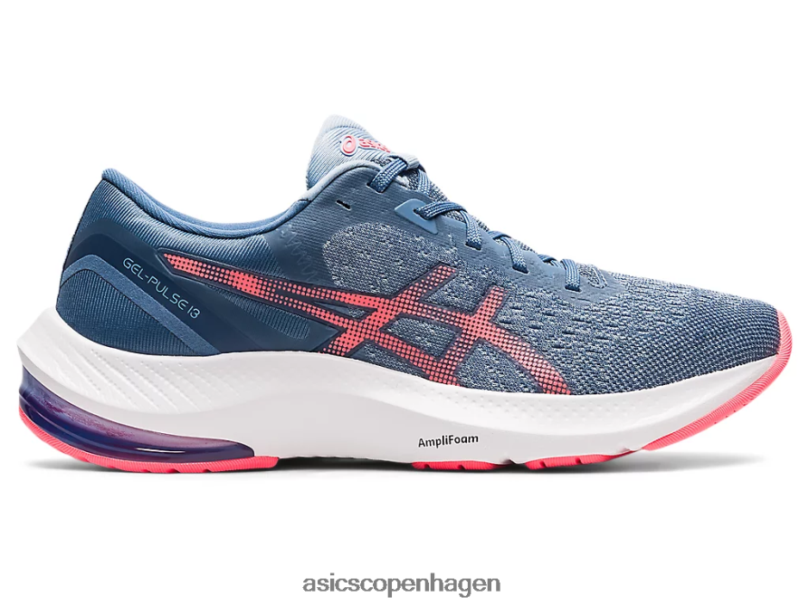 Asics gel-puls 13 storm blå/flammende koral Z206F63731
