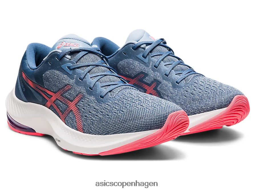 Asics gel-puls 13 storm blå/flammende koral Z206F63731