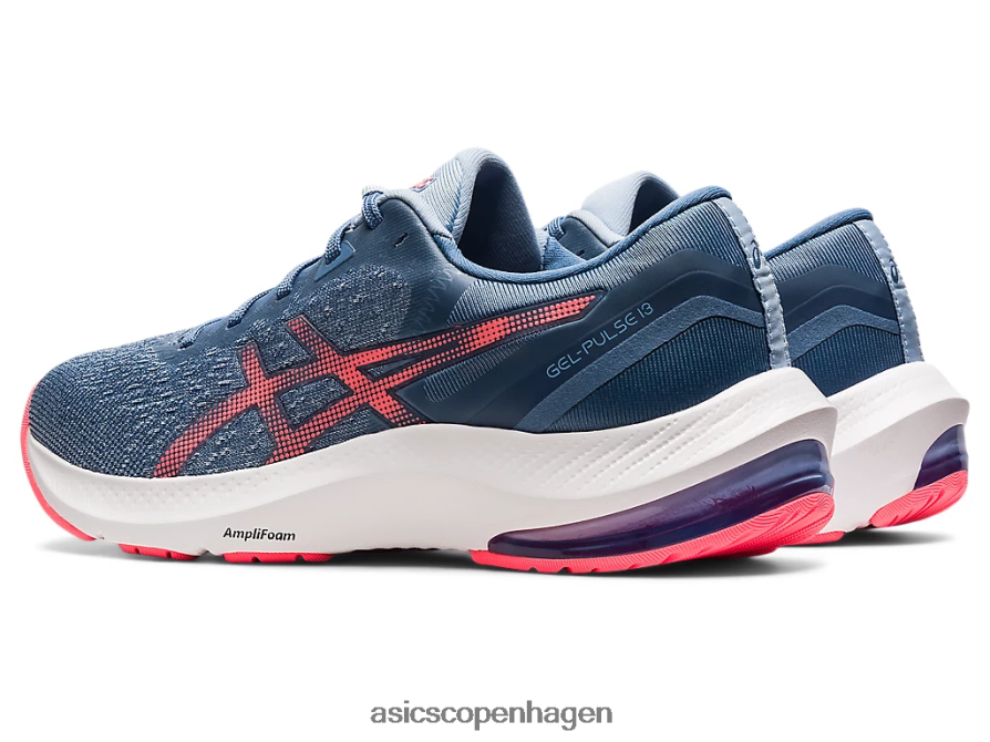Asics gel-puls 13 storm blå/flammende koral Z206F63731