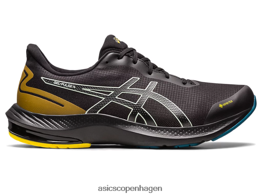 Asics gel-puls 14 gtx sort/hviskende grøn Z206F6518