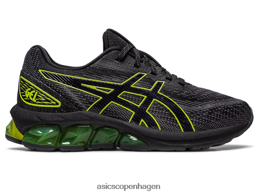 Asics gel-quantum 180 vii folkeskole sort/neon lime Z206F64300