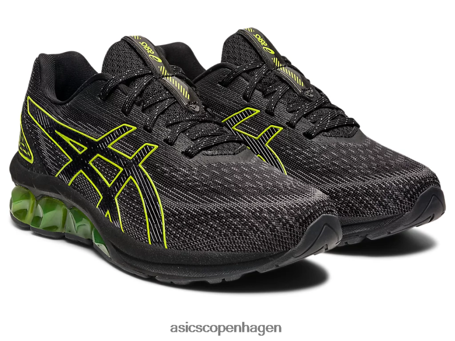 Asics gel-quantum 180 vii folkeskole sort/neon lime Z206F64300