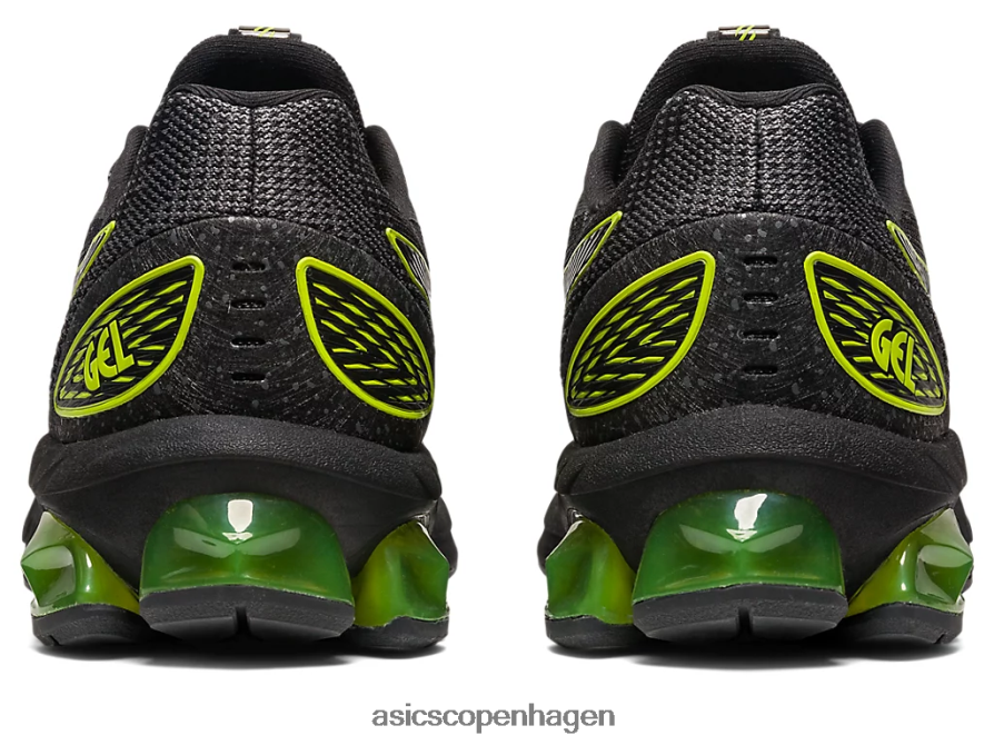 Asics gel-quantum 180 vii folkeskole sort/neon lime Z206F64300