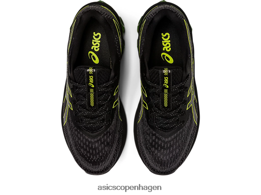 Asics gel-quantum 180 vii folkeskole sort/neon lime Z206F64300