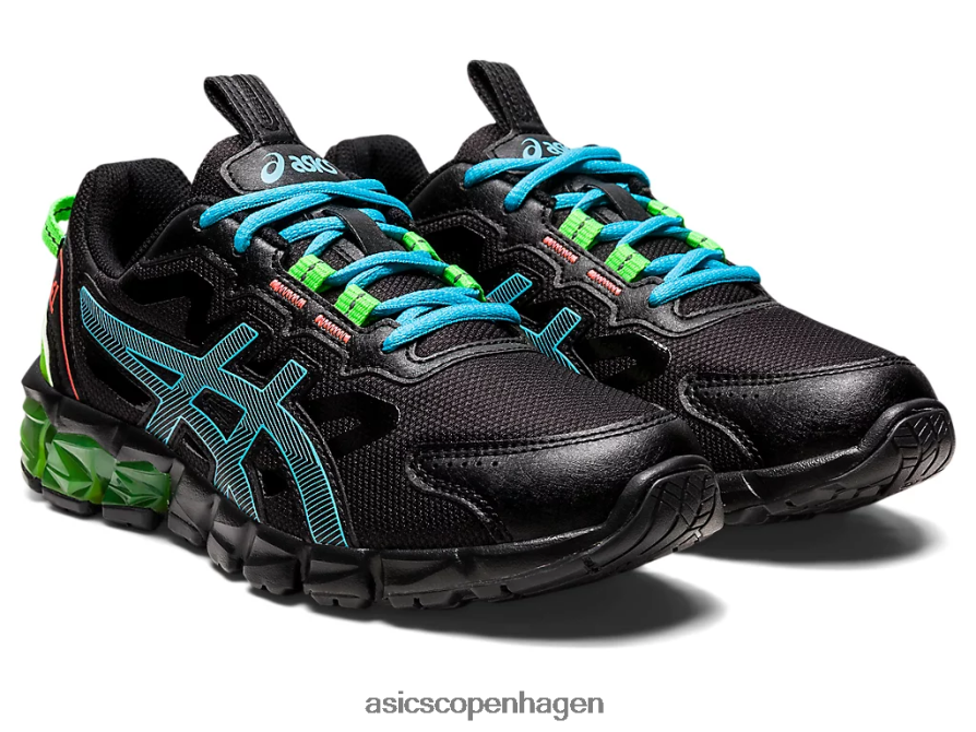 Asics gel-quantum 90 3 klasse skole sort/akvarie Z206F64373