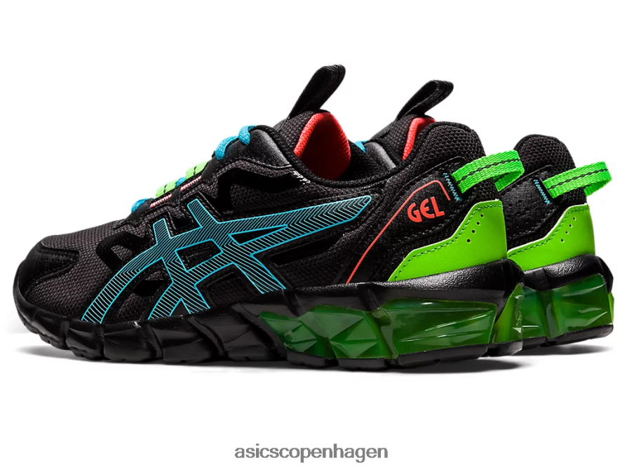 Asics gel-quantum 90 3 klasse skole sort/akvarie Z206F64373