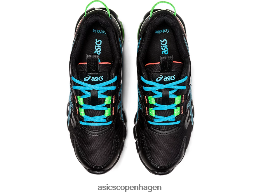 Asics gel-quantum 90 3 klasse skole sort/akvarie Z206F64373