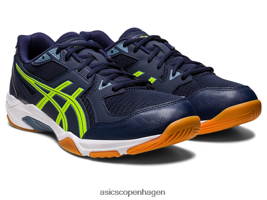 Asics gel-raket 10 bred midnat/hazard grøn Z206F6442