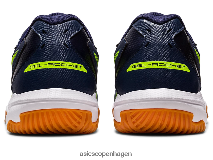 Asics gel-raket 10 bred midnat/hazard grøn Z206F6442