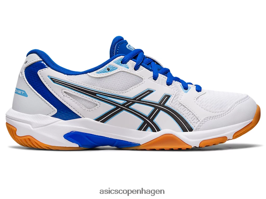 Asics gel-raket 10 hvid/arktisk blå Z206F62355