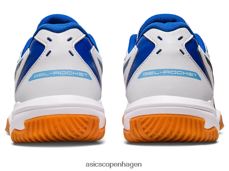 Asics gel-raket 10 hvid/arktisk blå Z206F62355