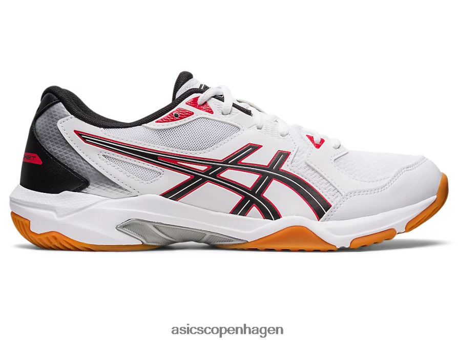 Asics gel-raket 10 hvid/klassisk rød Z206F631