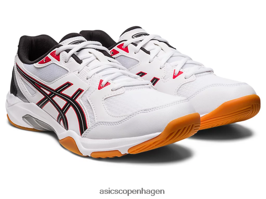 Asics gel-raket 10 hvid/klassisk rød Z206F631