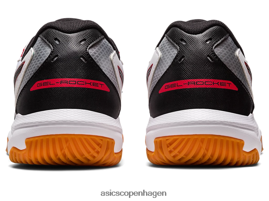 Asics gel-raket 10 hvid/klassisk rød Z206F631