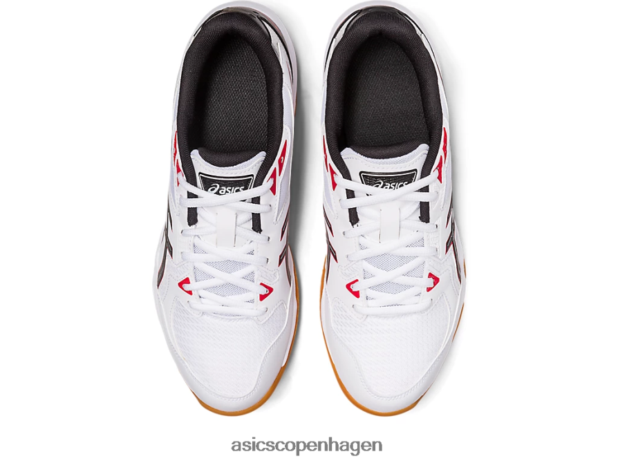 Asics gel-raket 10 hvid/klassisk rød Z206F631