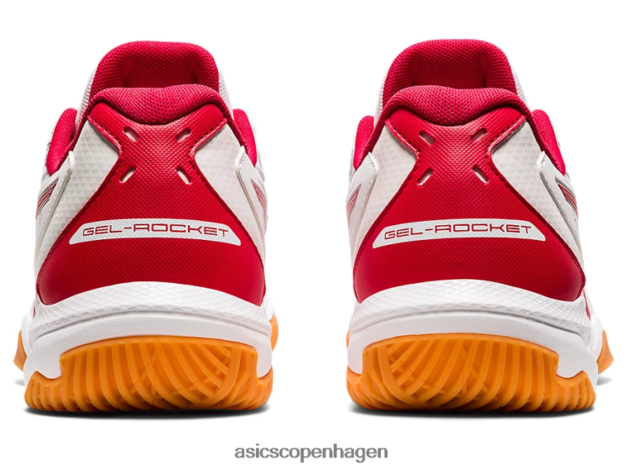 Asics gel-raket 10 hvid/klassisk rød Z206F63945