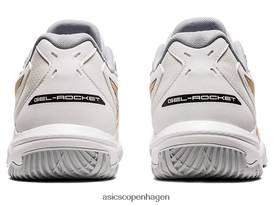 Asics gel-raket 10 hvid/rent guld Z206F61890