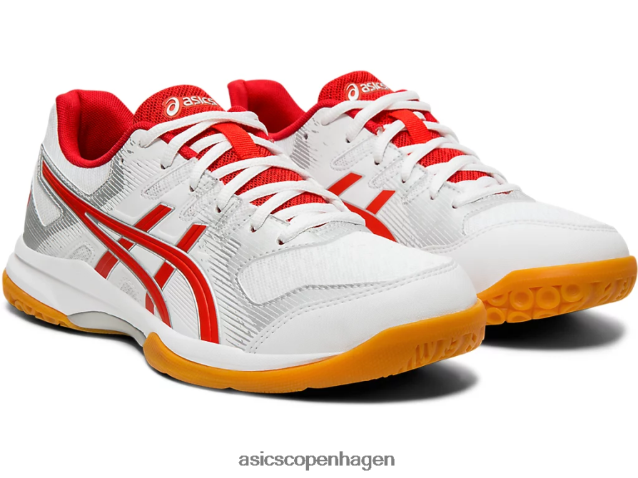 Asics gel-raket 9 hvid/klassisk rød Z206F64202