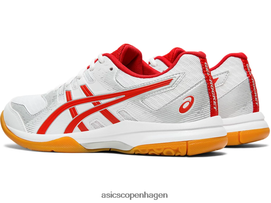 Asics gel-raket 9 hvid/klassisk rød Z206F64202