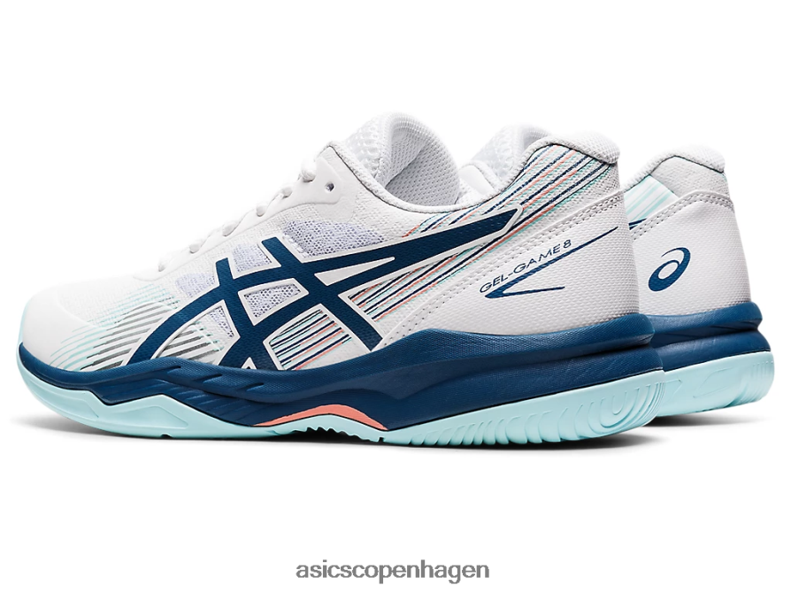 Asics gel-spil 8 hvid/lys indigo Z206F63532