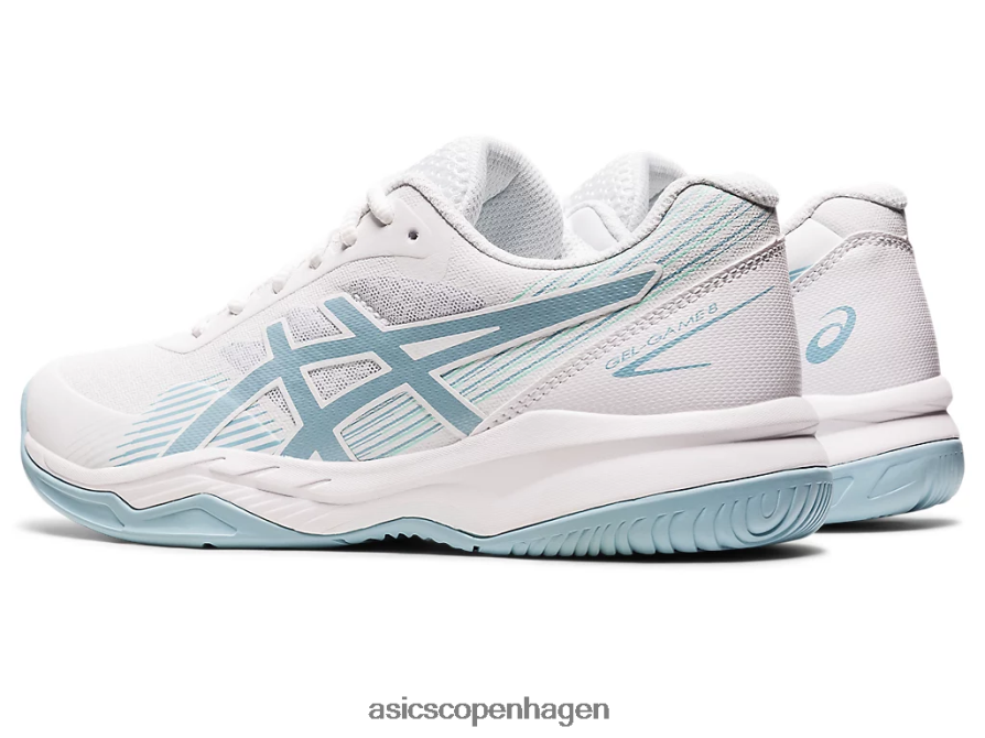 Asics gel-spil 8 hvid/røgblå Z206F63192