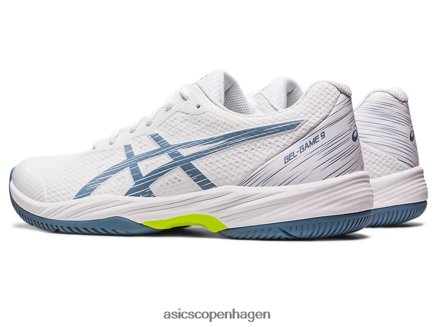 Asics gel-spil 9 hvid/stålblå Z206F6410